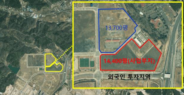 120MW급 AI 데이터센터가 들어설 포항융합기술산업지구 내 외국인 투자지역. 포항시 제공