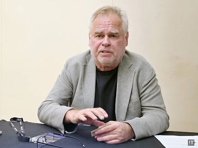 카스퍼스키 랩(Kaspersky Lab)&nbsp;창립자인 유진 카스퍼스키(Eugene Kaspersky) 최고경영자(CEO) / 정종길 기자