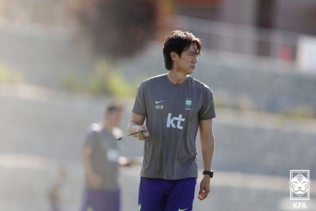 홍명보 대한민국 축구대표팀 감독은 12일 오전 11시 과달라하라 스타디움에서 체코와 첫 경기를 치른다./대한축구협회 제공