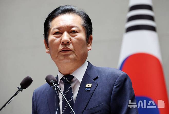 정청래, 의원총회서 李 대통령 어록 소개하며 단결 강조 [뉴시스Pic]