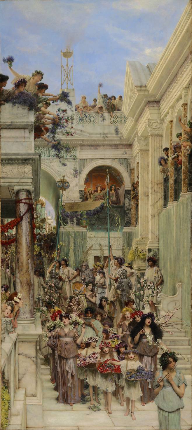 로렌스 알마 타데마, 봄, 1894, 캔버스에 유채, 78.4x80.3cm, 게티 센터 [getty.edu, Public Domain, commons.wikimedia.org]