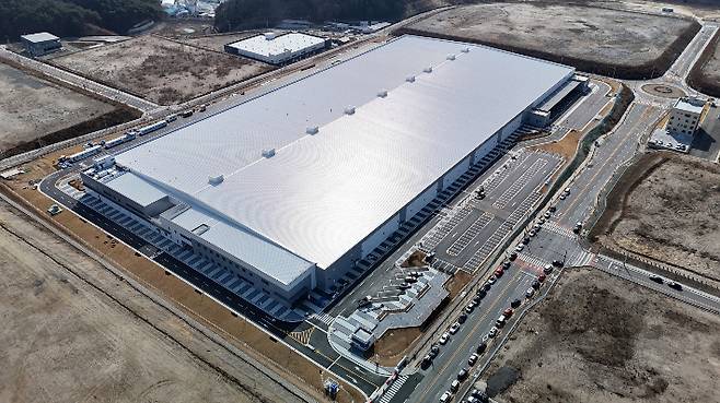 충북 제천시에 건립 중인 쿠팡 첨단물류센터. 제천시청 제공