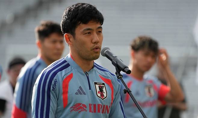일본 대표팀 주장 엔도 와타루. 연합뉴스