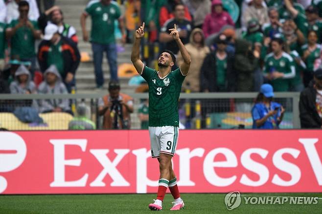 히메네스의 골 세리머니 [AFP=연합뉴스]