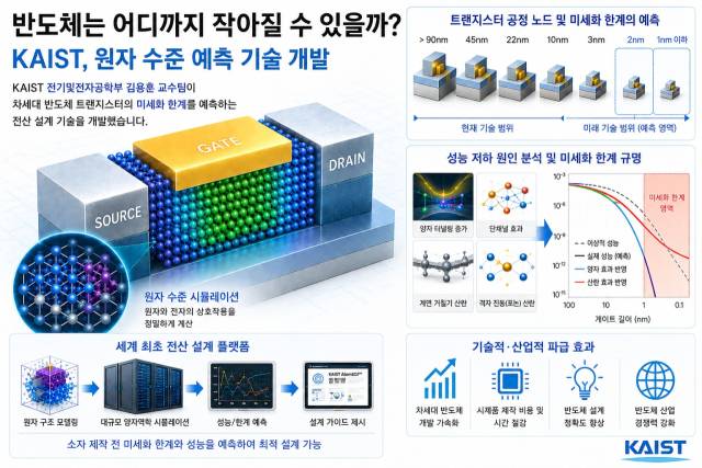 반도체는 어디까지 작아질수 있을까 AI 연구 이미지. 사진=KAIST 제공