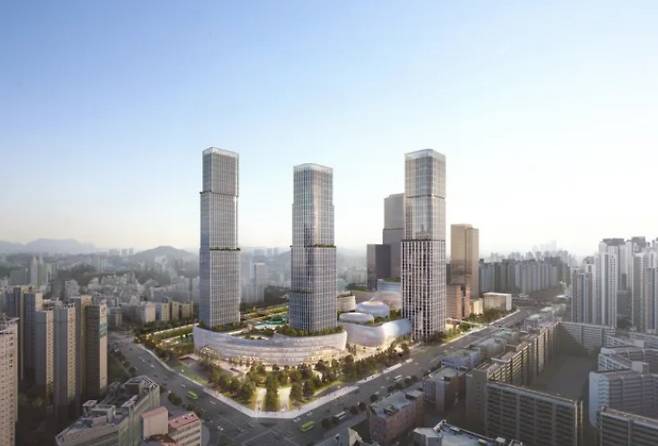 서울 서초구 반포동 서울 '강남 고속버스터미널' 북측 조감도.(사진제공=서울시)