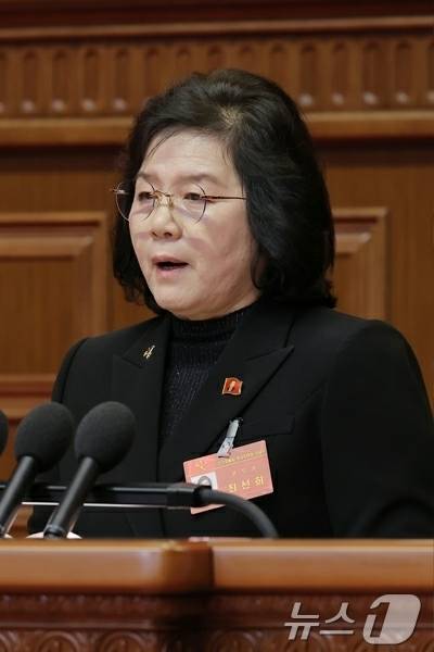 (평양 노동신문=뉴스1) = 최선희 북한 외무상. [국내에서만 사용가능. 재배포 금지. DB 금지. For Use Only in the Republic of Korea. Redistribution Prohibited] rodongphoto@news1.kr