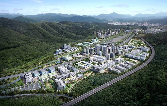 대전 안산국방산업단지 조감도. 대전시