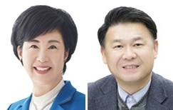 엄소영 천안시의원(왼쪽), 권오중 천안시의원.