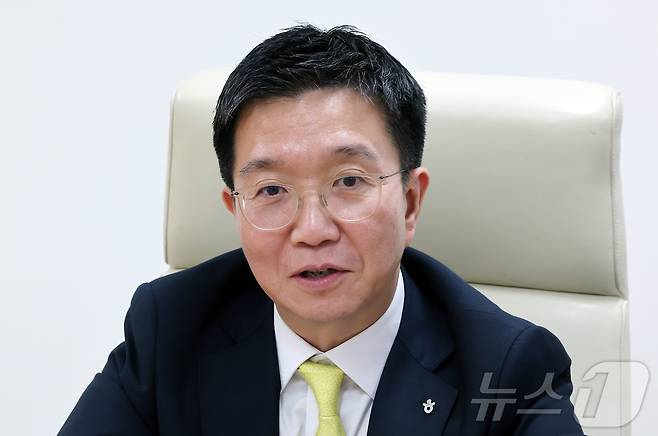 박성혁 한국관광공사 사장이 서울 중구 한국관광공사 서울센터에서 뉴스1과 인터뷰를 하고 있다. 2026.6.11 ⓒ 뉴스1 김진환 기자