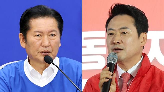 더불어민주당 정청래 대표(왼쪽)와 국민의힘 장동혁 대표. 연합뉴스