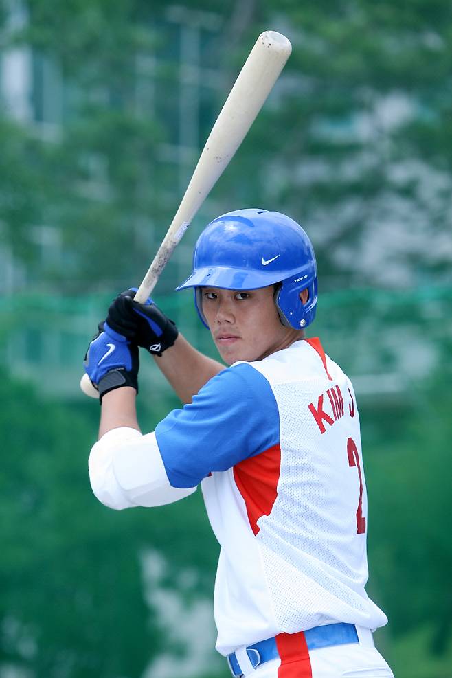 2008년 제23회 청소년야구대표팀 주전 포수였던 김재윤. IS포토