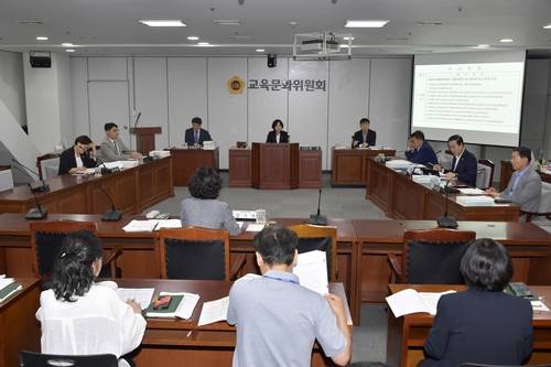 광주시의회 교육문화위원회 [광주시의회 제공. 재판매 및 DB 금지]
