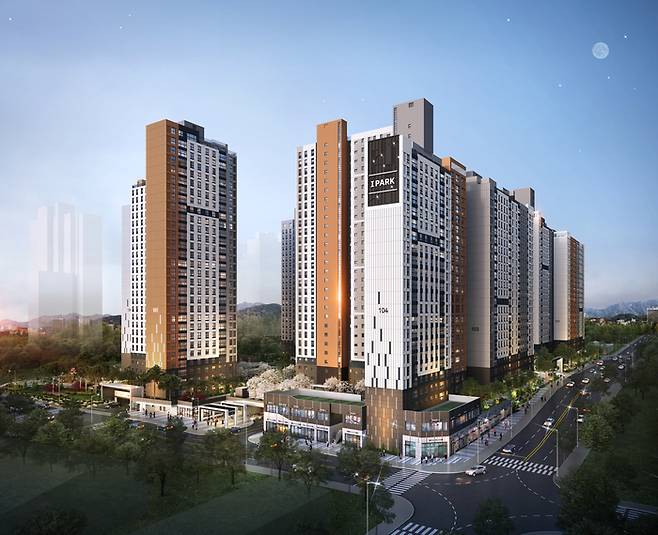 경산 아이파크 단지 내 상가 투시도 [IPARK 현대산업개발]