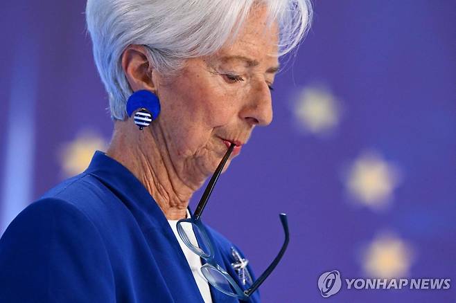 크리스틴 라가르드 ECB 총재 [AFP=연합뉴스 자료사진. 재판매 및 DB 금지]