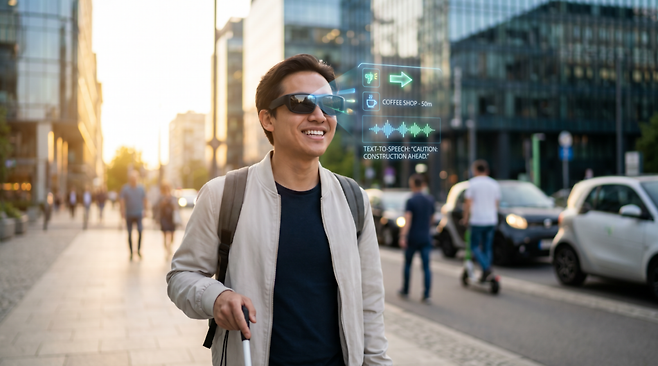 AI, 과연 시각장애인의 자립과 일상을 도울 수 있을까? (사진=생성형 AI)