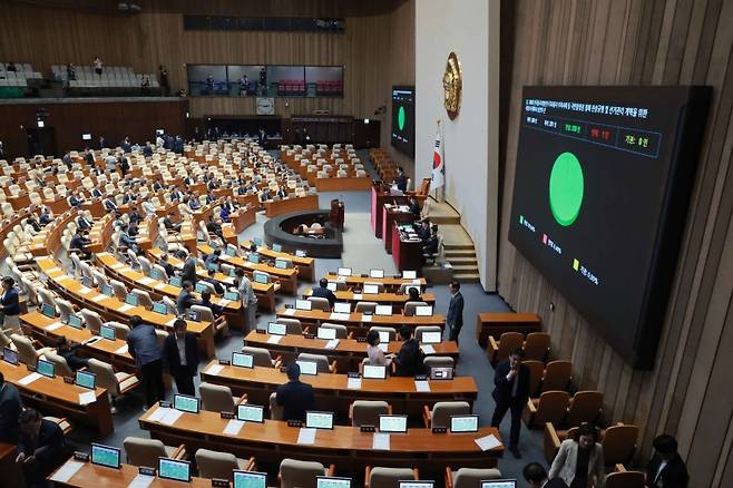 ▲ 선관위 국정조사계획서 승인의 건 본회의 통과 [연합뉴스]