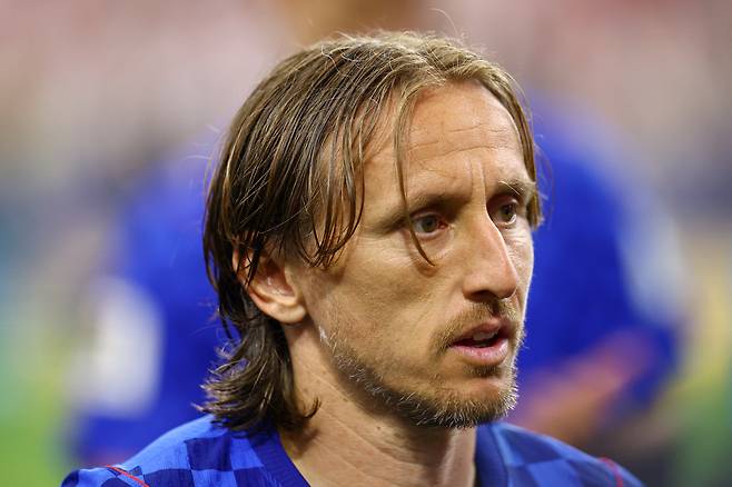 Soccer Football - FIFA World Cup 2026 - Group L - England v Croatia - Dallas Stadium, Arlington, Texas, U.S. - June 17, 2026 Croatia's Luka Modric looks dejected after the match REUTERS/Hannah Mckay/2026-06-18 07:21:55/ <저작권자 ⓒ 1980-2026 ㈜연합뉴스. 무단 전재 재배포 금지, AI 학습 및 활용 금지>