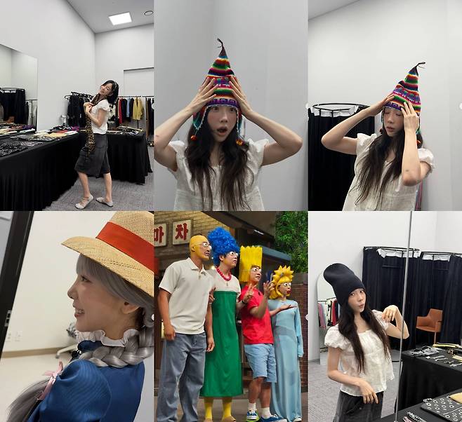 Girls Generations Taeyeon showcased her unchanging charm by sharing behind-the-scenes photos from the filming of the tvN variety show Amazing Saturday on her social media. In the released photos, Taeyeon flaunted her doll-like visuals, perfectly pulling off unique makeup utilizing various hats and wigs.Taeyeon captivated attention by attempting bold styling, ranging from pointed hats to brightly colored knit hats and character wigs. Her playful poses in the waiting room brought joy to viewers. In particular, Taeyeon has been praised as a cosplay master for creating a fresh vibe every time, along with her youthful appearance that belies her age.Fans are showing an enthusiastic response to Taeyeons various transformations and continue to show their support. Currently, Taeyeon is actively participating as a regular member of tvNs Amazing Saturday.