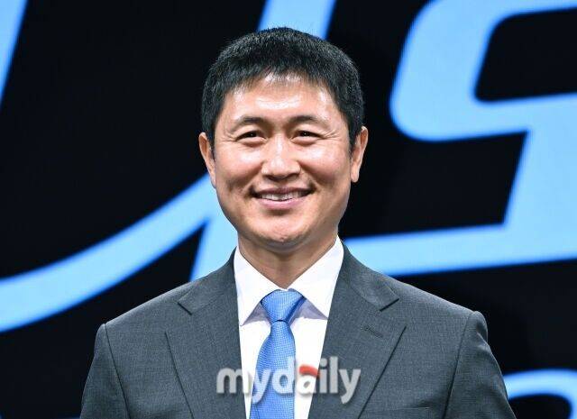 이영표 해설위원이 지난 2일 서울 여의도 KBS 아트홀에서 진행된 'KBS 2026 FIFA 북중미 월드컵' 제작발표회에 참석했다./마이데일리
