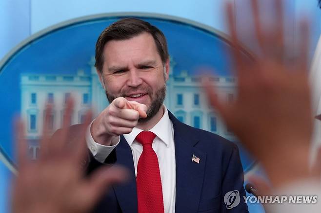 밴스 미국 부통령 [AP=연합뉴스. 재판매 및 DB 금지]