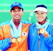 2002년 부산아시안게임에서 혼합복식을 비롯해 금메달 3개를 딴 유영동 감독.
