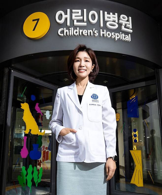 세브란스병원은 올해 소아 진료 141주년, 어린이병원 개원 20주년을 맞는다. 천근아 원장은 여성으로서 처음이자 소아정신과 출신으로는 원장직을 맡았다. /양수열 영상미디어 기자