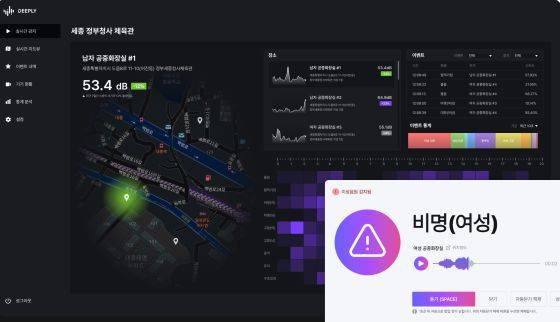 정부 세종청사 체육관에 '체육 문화시설 위험감지 솔루션'을 설치했다/사진=디플리