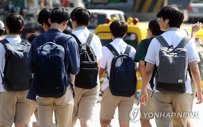 고등학생들 [연합뉴스 자료사진]