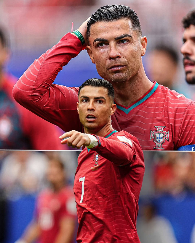 18일 콩고와의 2026 FIFA 북중미 월드컵 조별리그 1차전서 무득점 침묵한 호날두. 그의 월드컵 연속 무득점 기록은 5경기로 늘었다. 사진=ESPN SNS