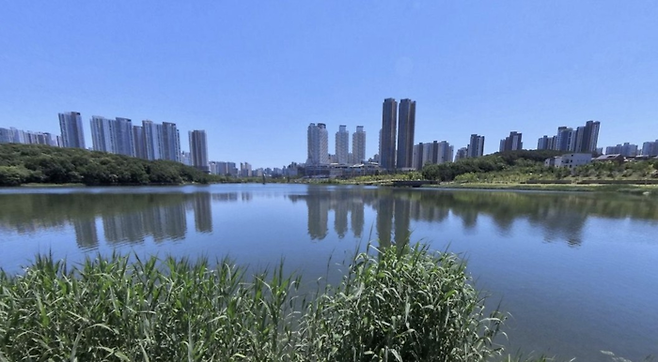 화성 남동탄 호수공원 일대 아파트 모습. [네이버부동산 거리뷰]