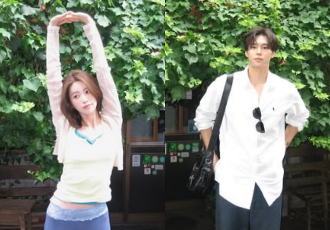 그룹 다이아 출신 기희현과 모델 이상윤이 목하 열애 중이다. 기희현·이상윤 SNS