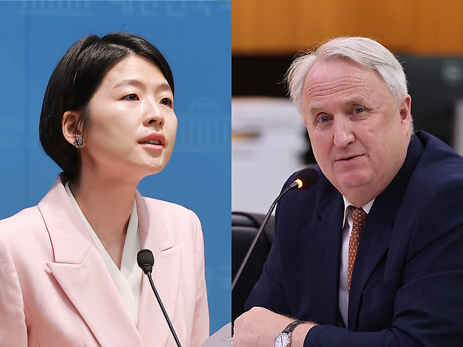 한지아 국민의힘 의원(왼쪽), 인요한 전 국민의힘 의원 / 사진=연합뉴스