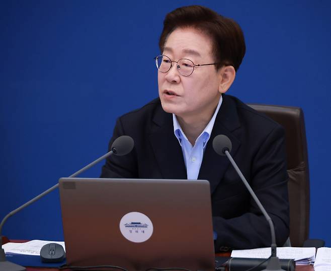 국무회의 발언하는 이재명 대통령. 연합뉴스