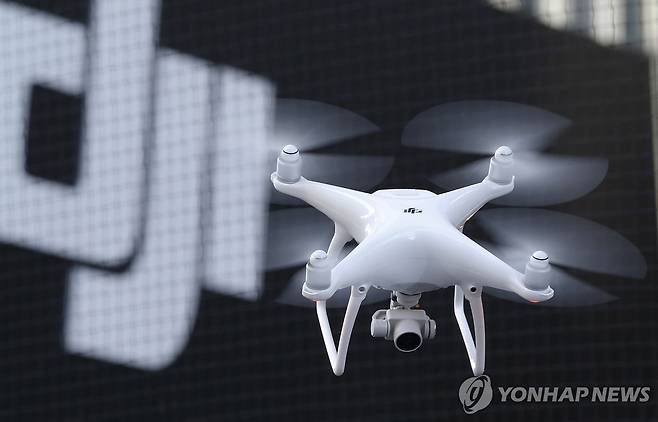 중국의 드론 기업 DJI [AP=연합뉴스 자료사진. 재판매 및 DB금지]