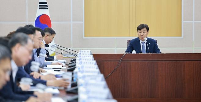 김관영 전북지사 마지막 간부회의 [전북특별자치도 제공. 재판매 및 DB 금지]