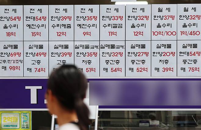 서울의 한 부동산 중개업소의 모습. / 뉴스1