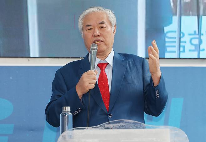 전광훈 사랑제일교회 목사. 연합뉴스
