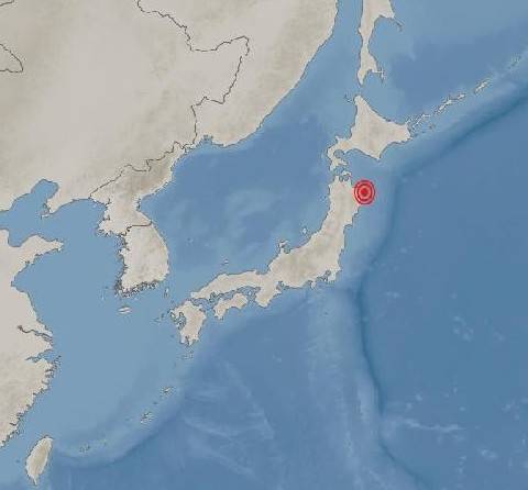 日혼슈 북부 아오모리현서 규모 6.9 지진 [기상청 제공]