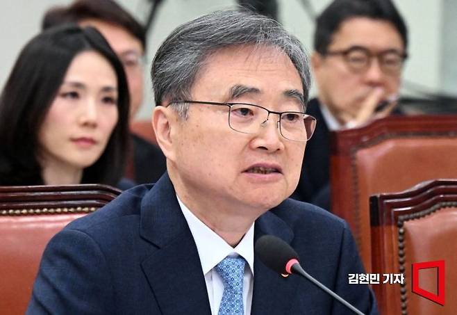 조현 외교부 장관이 20일 국회 외교통일위원회에서 열린 현안질의에서 의원 질의에 답변하고 있다. 2026.5.20 김현민 기자