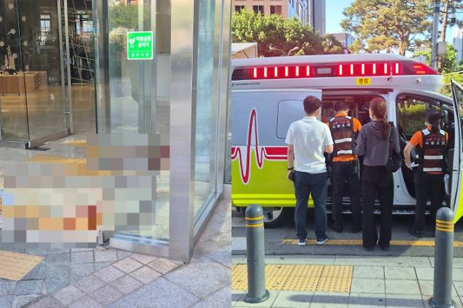 서울 종로구 동아일보 그룹 사옥 내 일민미술관에서 40대 남성이 지인에게 흉기에 찔려 중상을 입는 사건이 발생했다. /사진=박다영 기자