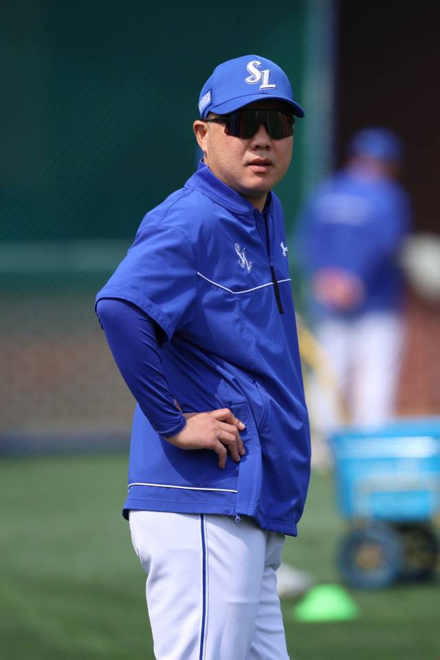 삼성 라이온즈의 박진만 감독. 삼성 제공