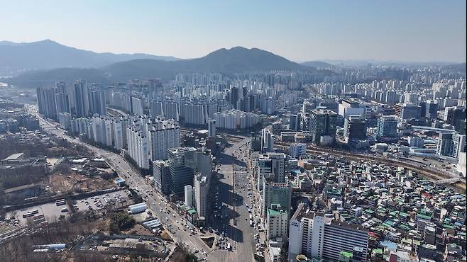 경기도 인덕원 일대 아파트 단지 전경. [헤럴드DB]
