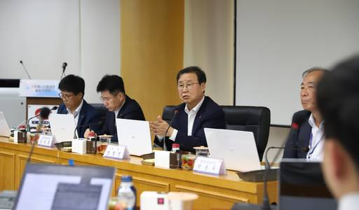 정창진 한전원자력연료 사장이 지난 29일 대전 본사에서 기후에너지환경부 출입기자들과의 간담회에서 발언하고 있다. /사진=한전원자력연료