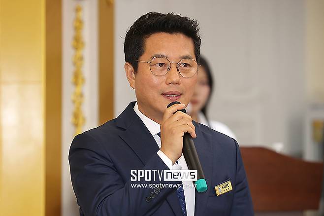 ▲ 한국대학축구연맹 박한동 회장 ⓒ곽혜미 기자