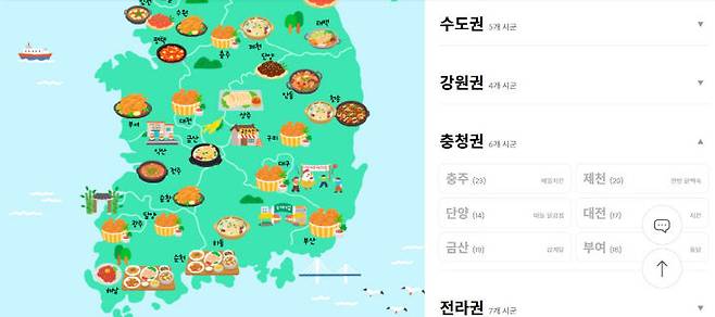 한식진흥원 배너 링크로 활용 가능한 K-치킨 벨트. (사진=진흥원 누리집 갈무리)