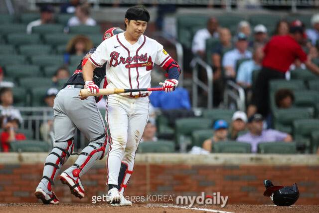 MLB 애틀랜타에서 뛰고 있는 김하성은 극심한 타격 부진으로 인해 좀처럼 출전 기회를 잡지 못하고 있다. 2일(한국시각) 열린 세인트루이스와 홈 경기에서 결장했다./게티이미지코리아