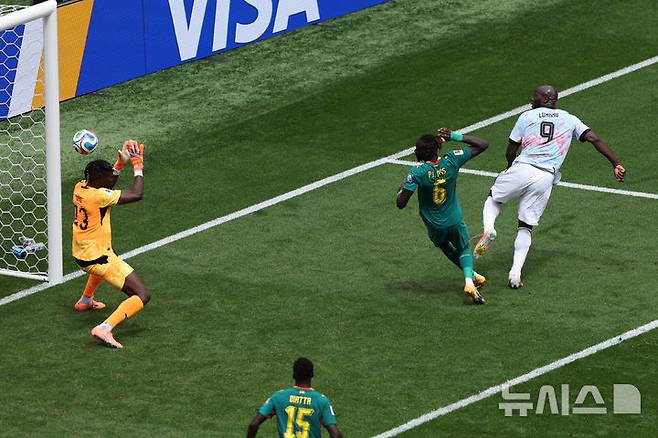 [시애틀=AP/뉴시스] 벨기에 남자 축구 대표팀의 로멜루 루카쿠. 2026.07.01.