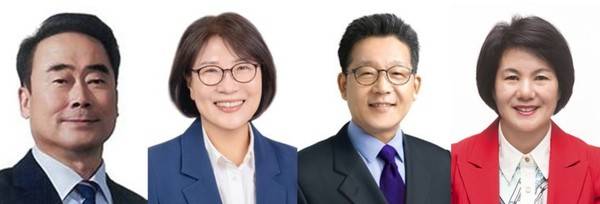 &nbsp;조성칠 대전시의회 의원(더불어민주당, 중구1),&nbsp;김영미 대전시의회 의원(더불어민주당, 서구2),&nbsp;류수열 대전시의회 의원(더불어민주당, 중구2), &nbsp;조재철 대전시의회 의원(국민의힘, 비례).