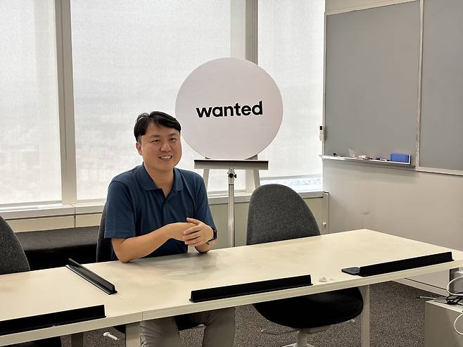 서울 송파구 원티드랩 본사에서 만난 이복기 원티드랩 대표. [원티드랩 제공]